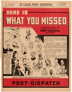 "ST. LOUIS POST DISPATCH" 1939 NEWSPAPER COMICS SECTION WITH SUPERMAN, POPEYE, BUCK ROGERS & OTHERS.