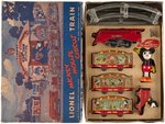 "LIONEL MICKEY MOUSE CIRCUS TRAIN" BOXED SET.