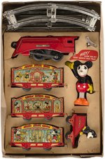 "LIONEL MICKEY MOUSE CIRCUS TRAIN" BOXED SET.