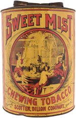 "SWEET MIST" CHEWING TOBACCO FIVE POUND STORE TIN.