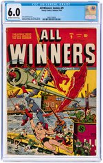 "ALL WINNERS" #9 SUMMER 1943 CGC 6.0 FINE.