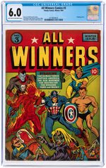 "ALL WINNERS" #3 WINTER 1941 CGC 6.0 FINE.