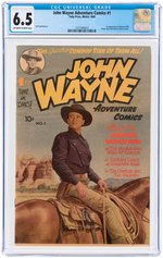 "JOHN WAYNE ADVENTURE COMICS" #1 WINTER 1949 CGC 6.5 FINE+.