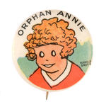 “ORPHAN ANNIE” FIRST EVER OVALTINE BUTTON FOR 1931 PROMOTION FROM HAKE COLLECTION.