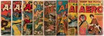 "CAPTAIN AERO" GROUP OF 10 COMICS (2 CGC GRADED).