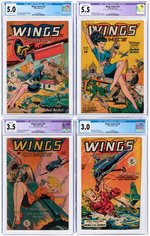 "WINGS" COMPLETE RUN OF 124 (27 CGC GRADED).