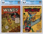 "WINGS" COMPLETE RUN OF 124 (27 CGC GRADED).