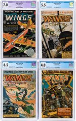 "WINGS" COMPLETE RUN OF 124 (27 CGC GRADED).