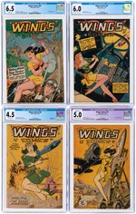 "WINGS" COMPLETE RUN OF 124 (27 CGC GRADED).