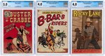 GOLDEN AGE WESTERN CGC GRADED FIRST ISSUE TRIO.