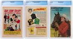 GOLDEN AGE WESTERN CGC GRADED FIRST ISSUE TRIO.