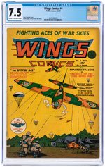 "WINGS COMICS" #4 DECEMBER 1940 CGC 7.5 VF-.