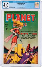 "PLANET COMICS" #38 AUGUST 1945 CGC 4.0 VG.