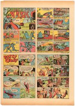 "KANSAS CITY JOURNAL" 1940 COMIC STRIPS FEATURING BLUE BEETLE, THE FLAME, THE GREEN MASK & OTHERS.