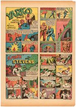 "KANSAS CITY JOURNAL" 1940 COMIC STRIPS FEATURING BLUE BEETLE, THE FLAME, THE GREEN MASK & OTHERS.