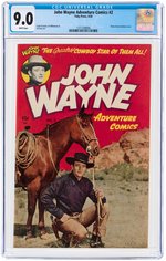 "JOHN WAYNE ADVENTURE COMICS" #2 APRIL 1950 CGC 9.0 VF/NM.