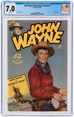 "JOHN WAYNE ADVENTURE COMICS" #5 OCTOBER 1950 CGC 7.0 FINE/VF.