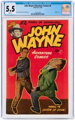 "JOHN WAYNE ADVENTURE COMICS" #6 NOVEMBER 1950 CGC 5.5 FINE-.