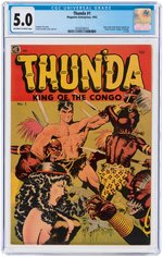 "THUNDA" #1 1952 CGC 5.0 VG/FINE.