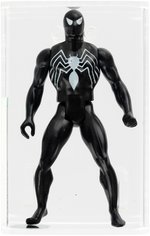 "SECRET WARS" BLACK SUIT SPIDER-MAN ACTION FIGURE AFA 85NM+ (UNPRODUCED DESIGN).