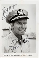 CHARLTON HESTON SIGNED PHOTO.