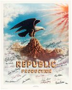 "THE STARS OF REPUBLIC PICTURES" MULTI-SIGNED PRINT.