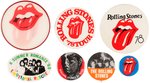 "ROLLING STONES" BUTTONS LOT OF 7.