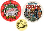 UNDERGROUND COMIX BUTTON TRIO INCLUDING CRUMB.