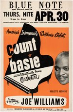 COUNT BASIE RARE 1959 WICHITA, KANSAS CONCERT POSTER.