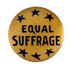 "EQUAL SUFFRAGE" WITH SIX STARS.