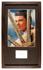 AUDIE MURPHY FRAMED AUTOGRAPH.