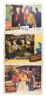 HOPALONG CASSIDY'S CO-STAR "RAND BROOKS" SIGNED PHOTO WITH LOBBY CARDS.