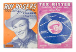 TEX RITTER/ROY ROGERS/REX ALLEN/BUCK JONES SONG FOLIOS.