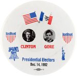 CLINTON/GORE 1992 IOWA PRESIDENTIAL ELECTOR JUGATE BUTTON PAIR.