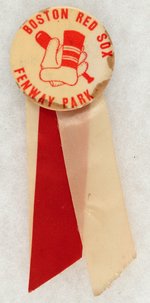 SCARCE RED SOX FENWAY SOUVENIR BUTTON.