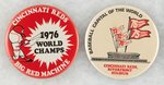 REDS TWO 1976 WORLDS CHAMPS BUTTONS MUCHINSKY BOOK PHOTO EXAMPLES.