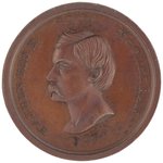 McCLELLAN DeWITT McC-1864-2 PORTRAIT MEDAL IN COPPER.