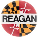 RARE MARYLAND "REAGAN" 1980 BUTTON ISSUED TO YOUTH STAFF MEMBERS.