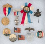 SPANISH-AMERICAN WAR 14 ITEMS PLUS RARE BOB EVANS GREAT WHITE FLEET BUTTON.