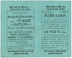 HANCOCK/ENGLISH JUGATE ADVERTISING HANDBILL.