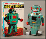 "MIGHTY ROBOT WITH SPARK" BOXED WINDUP.