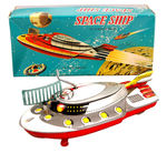 "SPACE SHIP WITH MOVING RADAR" BOXED WINDUP.