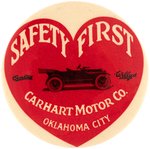 CARHART MOTOR CO./OVERLAND/WILLYS KNIGHT RARE LARGE BUTTON C. 1916.