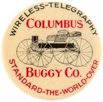 CLICKER ADVERTISING THE COLUMBUS BUGGY C.  1903 WITH PATENT PENDING TEXT.