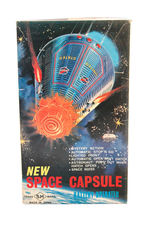 "BATTERY OPERATED NEW SPACE CAPSULE."