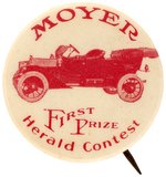 MOYER TOURING CAR GIVEN AS FIRST PRIZE IN SYRACUSE HERALD 1911 NEWSPAPER CONTEST.