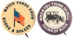 FORD TWO OF THE EARLIST KNOWN BUTTONS C. 1913-1920.