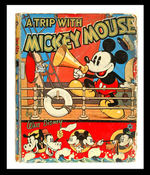 "A TRIP WITH MICKEY MOUSE" ENGLISH HARDCOVER.