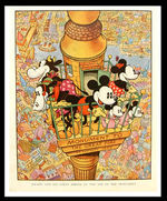 "A TRIP WITH MICKEY MOUSE" ENGLISH HARDCOVER.