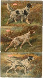 DUPONT GUNPOWDER CHAMPIONSHIP DOGS PREMIUM POSTCARD SET.